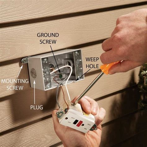 how to replace an exterior electrical box|installing a new breaker box.